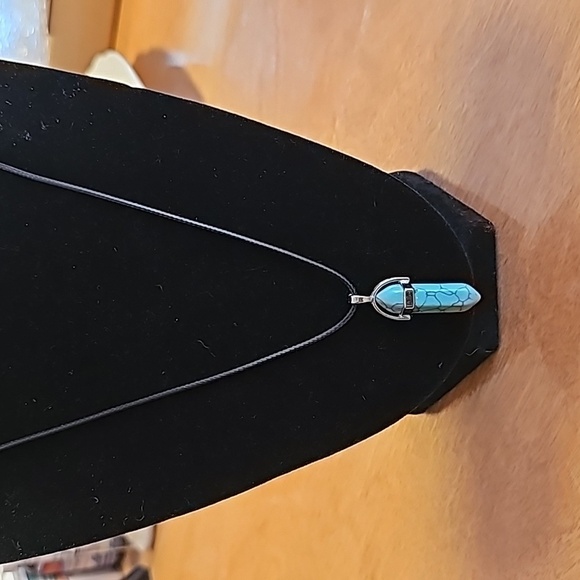 Turquoise - Bullet Gemstone Necklace - Picture 1 of 5